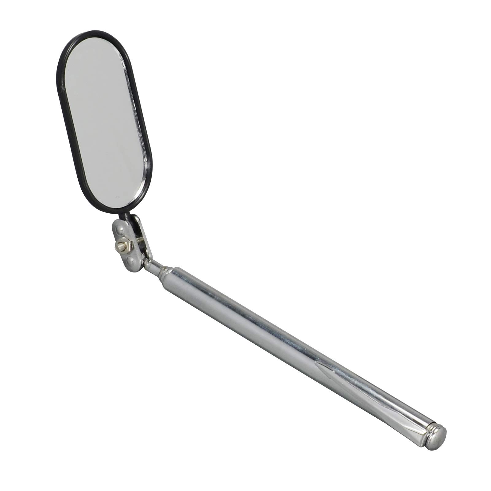 RIVERWELD Adjustable Telescopic Inspection Mirror Swivel Arm Pocket Clip Tools Retractable Handle 360 Swivel