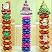 BTRUDI 4-Pack 150cm Balloon Column Base +30pcs Balloon Rings Display Door Stage Stand Holder Festival Party Decors