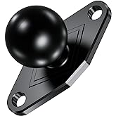 BRCOVAN Aluminum Alloy Diamond Mount Base with 1'' TPU Ball Features Industry-Standard AMPS Hole Pattern Compatible with RAM