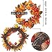 Winlyn 1 Pcs Harvest Fall Front Door Autumn Wreath 20