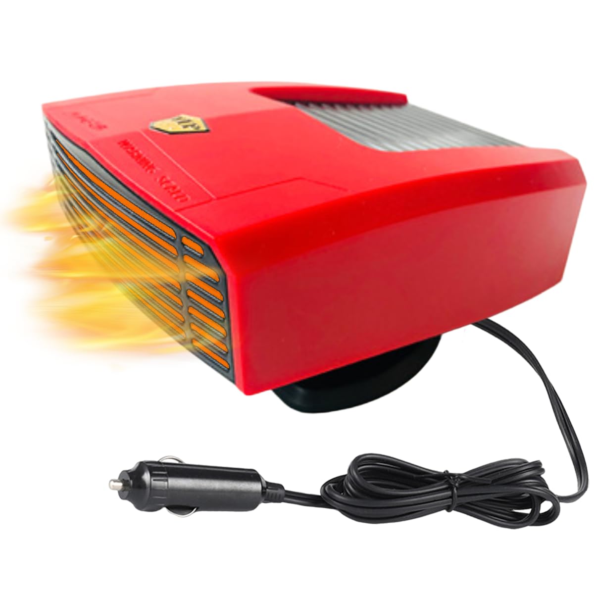 Photo 1 of 12 Volt Car Heater that Plugs into Cigarette Lighter, 150W Portable Windshield Defogger and Defroster, 360 Degree Rotary Base