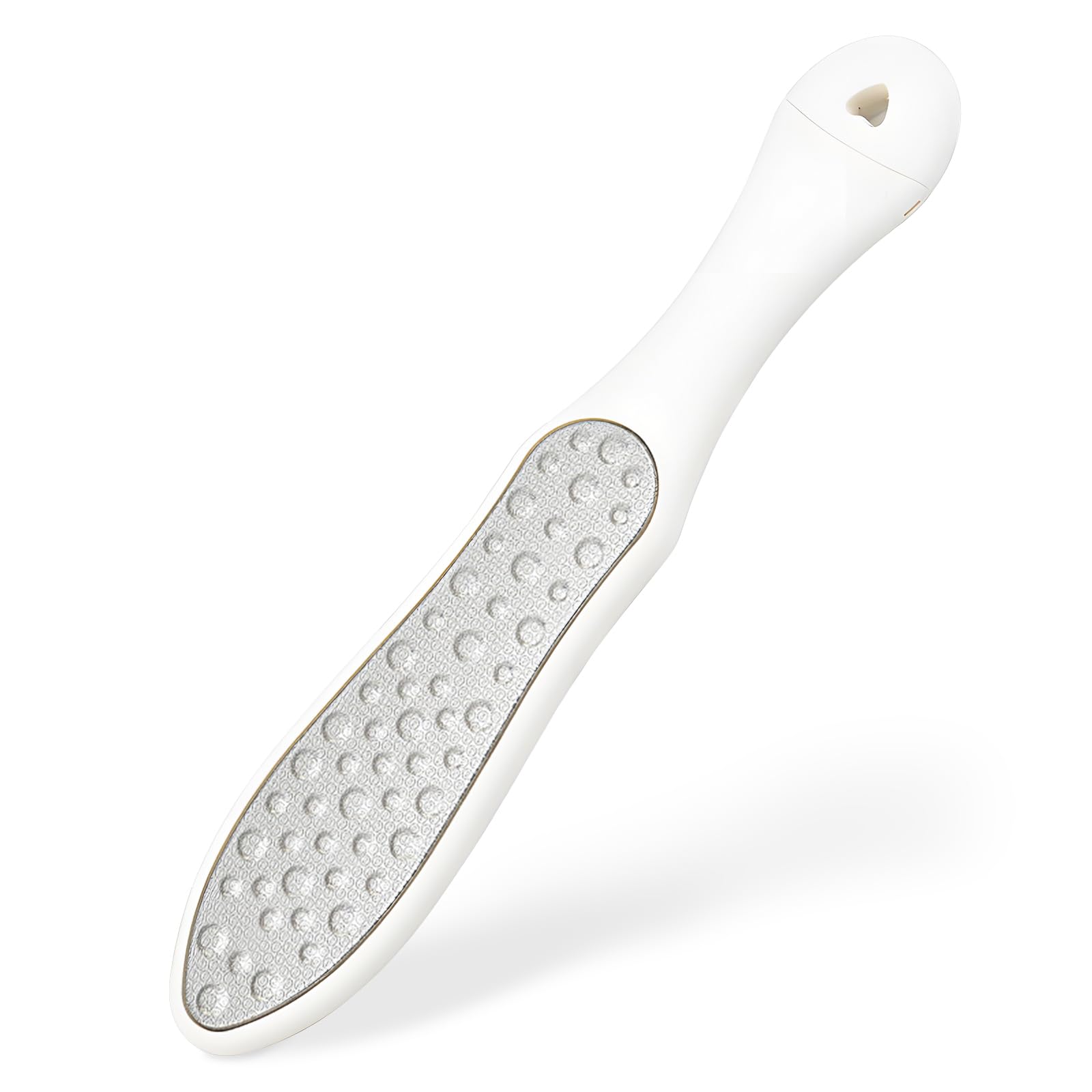 maxtachi 2 in 1 Feet Hard Skin Remover, Double Side Pedicure Foot File, Dead Hard Cracked Skin Calluses Remover, Highly Effective Foot File for Foot Spa-White