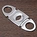 BLINKEEN® Cigar Cutter Stainless Steel Double Blade Guillotine Scissors