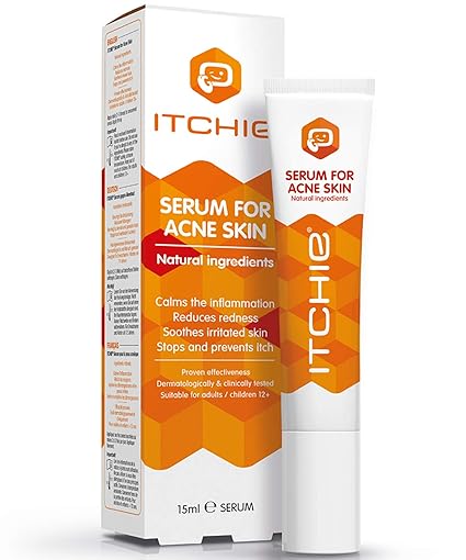 ITCHIE Serum gegen Akne - 100% nachgewiesene Ergebnisse - All-In-One- Akne-Behandlung - Reduziert Rötungen, Flecken und Picke