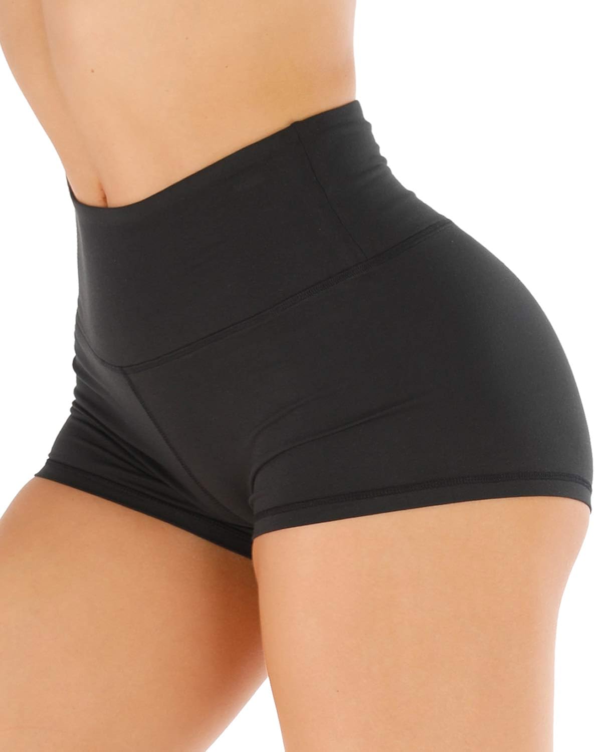 CHRLEISURE Workout Booty Shorts for Women - High Waist Running Athletic Yoga Soft Bike Shorts Leggings at  Women’s Clothing store
