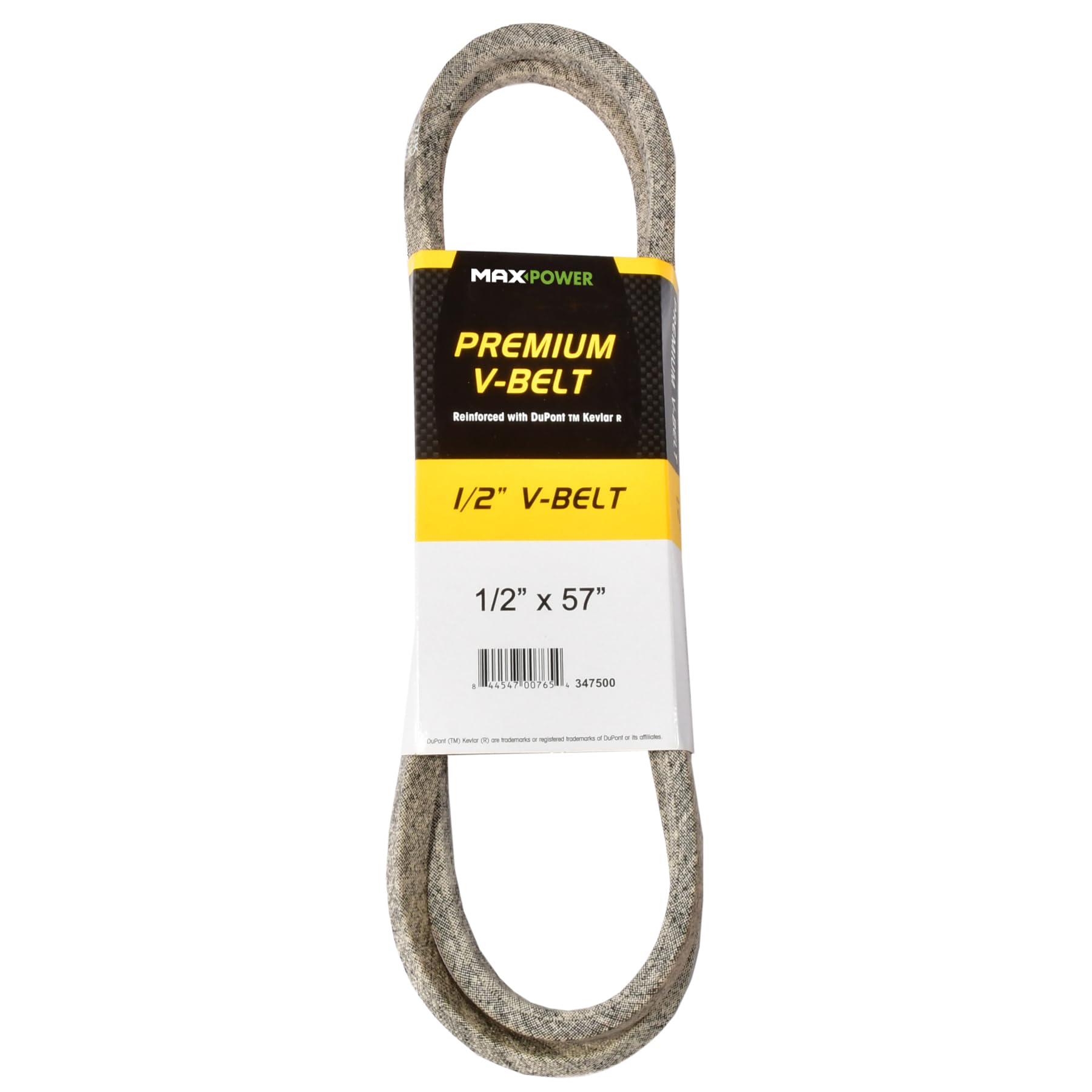 MAXPOWER V-belt 347500, Kevlar reinforced, 1/2 inch x 57 inch - 4L570 - outer length L(a) 1445 mm.