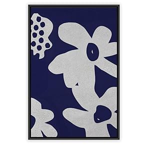 signwin Framed Canvas Wall Art Flowers Pattern Canvas...