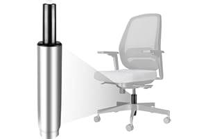 Donext Gas Lift for Office Chairs, 3.9 Inch Stroke Heavy-Duty(500LB) Gas Cylinder Replacement with 2'' Diameter Piston, Universal Size Fits Most Chairs, Highest End Class Four, Silver