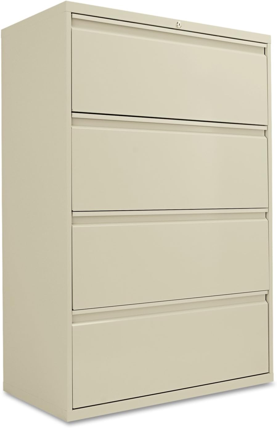 Amazon Com Alera Alelf3654py Four Drawer Lateral File Cabinet 36w X 19 1 4d X 53 1 4h Putty Furniture Decor