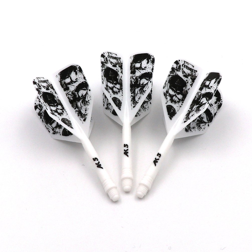 CUESOUL ROST Integrated Dart Shaft and Flights,big wing shape,Set of 3 pcs Skull Pattern(CSAK-5KL11) — image 1