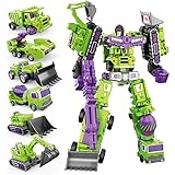 Deformation GT Devastator Engineering Car Combiner 6 in 1 10.6 Inch Truck Constructicon KO Action Figure Gifts Kids Toys (Gre