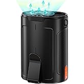 2026 AI Portable Fan Rechargeable, 4-Speed 6600RPM Strong Airflow, Personal Waist Fan with up to 25H of Working Time, Hands-Free Hanging Neck Fan, Wearable Belt Fan for Camping, Outdoor, Jobsite