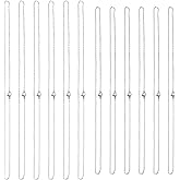 Beebeecraft 1 Box 40Pcs Necklace Chain 304 Stainless Steel 2 Sizes Link Cable Chain Necklace with Lobster Clasps for DIY Jewelry Making