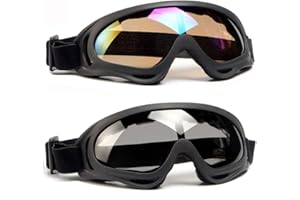 SPOSUNE Motorcycle Goggles Airsoft Goggles for Men Women UV400 Protective Windproof Dustproof Ski Goggles Safety Goggles