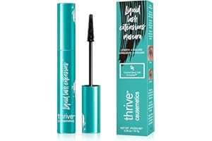 CHUANGJIA Thrive Liquid Lash Extension Mascara,Brynn Rich Black Mascara, Mascara Black Volume and Length, Natural, Waterproof and Sweatproof,(38oz Full Size)