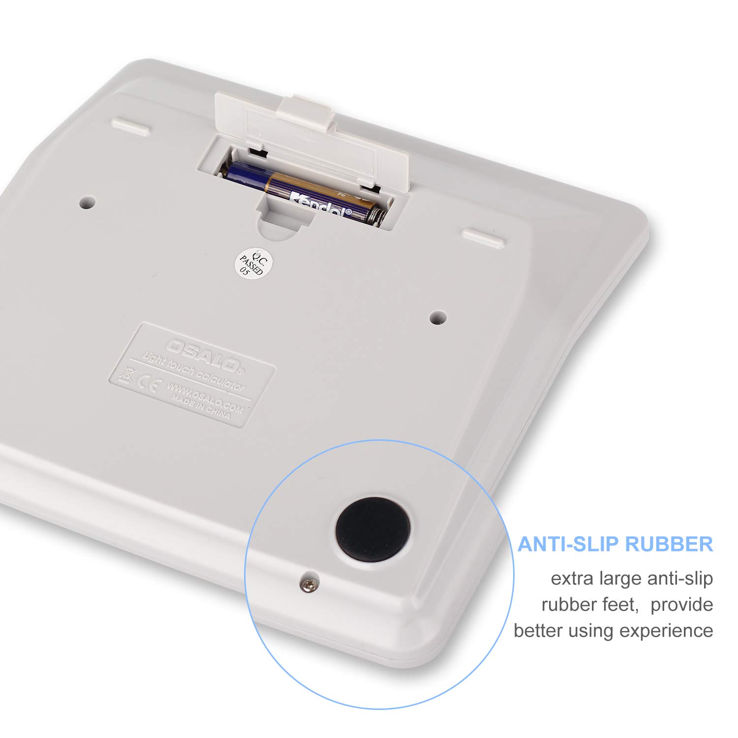 OSALO Taschenrechner große Tasten Extra großes Display 12-stelliger Tischrechner Bürorechner (OS-200ML) 5
