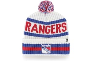 47 NHL Unisex-Adult Team Color Officially Licensed Primary Logo Bering Sport Knit Cuffed Pom Beanie Cold Weather Hat