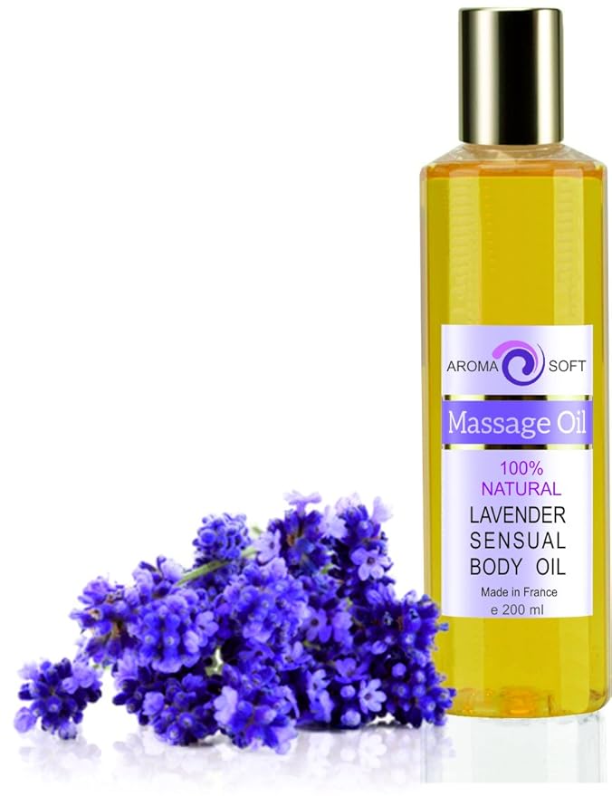 100 Natural Lavender Body Massage Soft Aroma Oil 200 ml 100 Natural