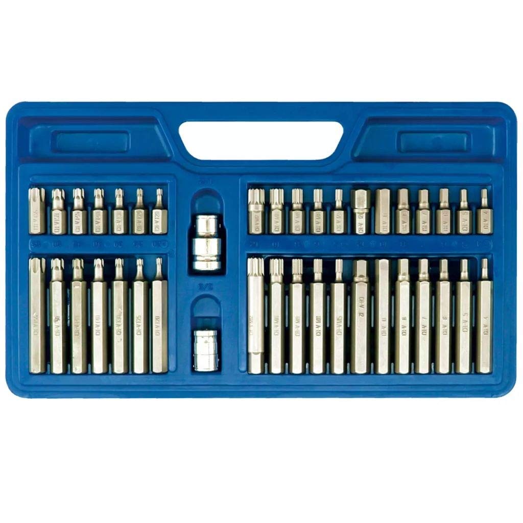 Vorel 66410 – The Bit Screwdriver Hexagonal Case Torx, 40pcs Spline/Plastic/