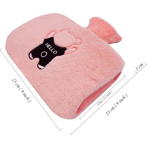 Hand Warmer Hot Water Bottle, Large Water Bag for Hot and Cold
