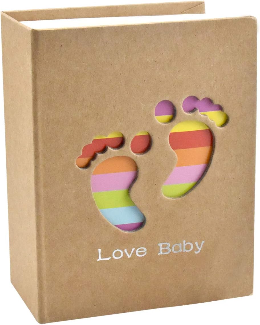 WEONE Photo Albums 6 X 4, Slip In Baby Photo Album Book, 100 Pictures Family Memory Book for Travel Wedding