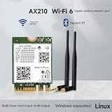 Gathukila AX210 WiFi 6E Wireless Card 5374Mbps 2.4/5/6GHz BT5.2 802.11AX MU-MIMO view 3