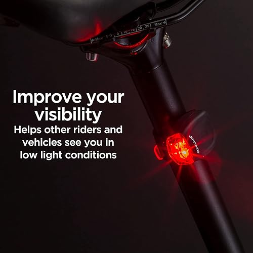 Schwinn LED Quick Wrap Bike Lights Set, Battery Powered Front