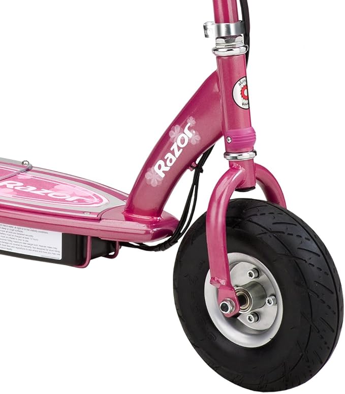 pink razor electric scooter with seat