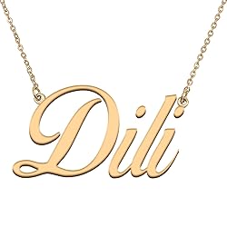 HUAN XUN Customized Custom Simple Any Name Necklace