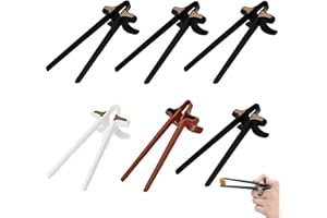 6PCS Deluxe Finger Chopsticks: High-End Food-Grade ABS Plastic, Snack Chopsticks for Parties, Gamers & Social Events - Keep H