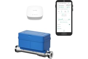 NSF Certified YoLink FlowSmart All-in-One Smart Water Meter & Auto Shutoff for ¾″ Pipes, LoRa Long-Range, Real-Time Leak Detection, 10-Year Battery, 80+ Device Ecosystem, Hub Included – YS5018