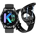 SEMAIZON Smart Watch with Earbuds, 2 in 1 Bluetooth Earphones & Smart Watch, Fitness Tracker with Blood Oxygen Heart Rate Sleep Monitor, Long Time Standby Sports Watch for Men/Women