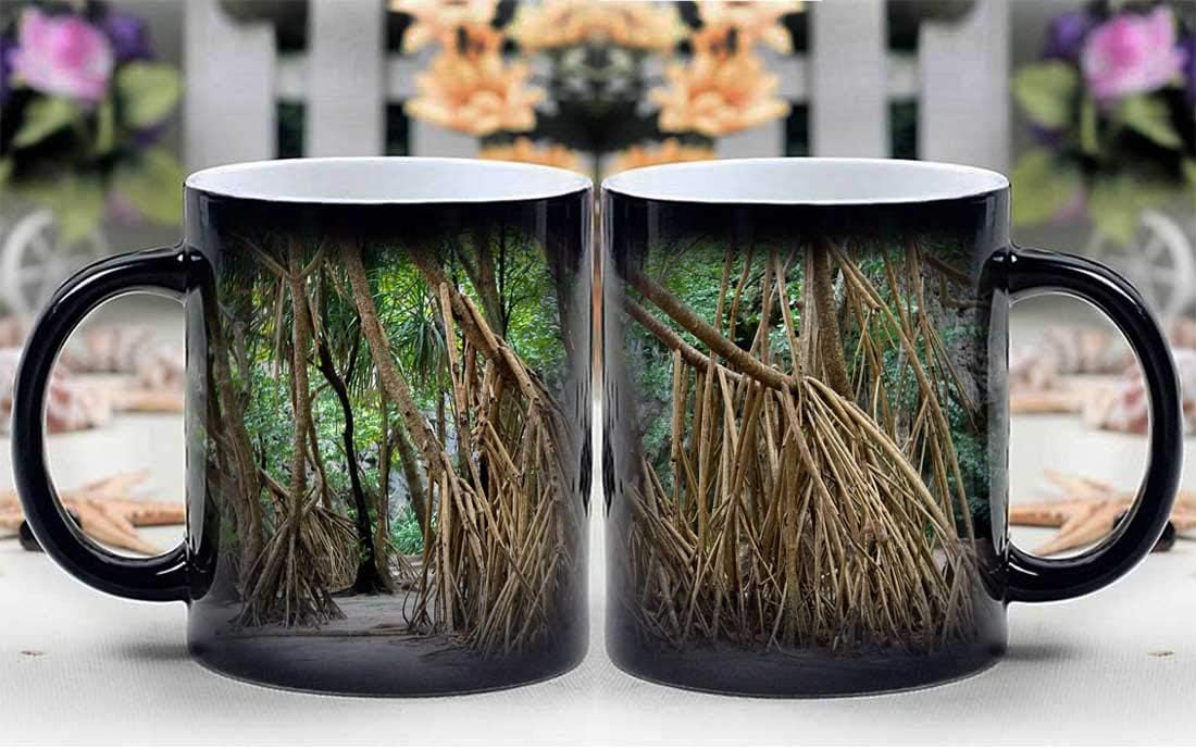 Amymami Personalized Gifts Heat Changing Magic Coffee Mug - Phi Phi Islands Phi Phi Lay Roots Thailand Phuket