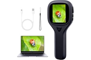 500X Handheld Digital Microscope, 2MP 1280x720P HD Photo Video Microscope Portable Pocket Microscope with 2.0" IPS Screen Hol