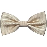 BEWDIO Bow Ties for Boys Pre Tied Toddler Bow Tie Adjustable Kids Bowtie Clip On Baby Bowties for Wedding Party