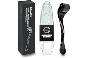 AQUAPEN Derma Roller 540 Titanium Microneedles for Face, Scalp & Beard Care | 0.25mm Needle Depth | Premium Durable Design | Hypoallergenic & Easy-Clean | Unisex for Women & Men