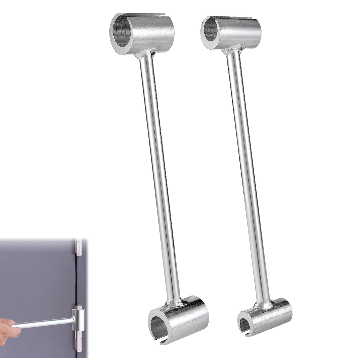 Lasuroa 2pcs Hinges Gap Adjusting Wrench, Round Bolt Flag Hinge 8-25mm