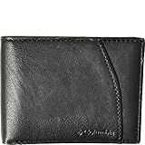 Columbia Men's Leather Extra Capacity Slimfold Wallet,Black,One Size