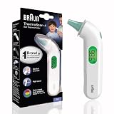 Braun ThermoScan 4 Digital Ear Thermometer for Kids and Adults, Professional Accuracy, Color Coded and Audio Fever Guidance for Babies, Toddlers