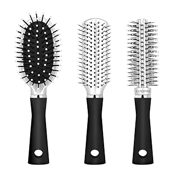 Amazon Com Luxspire Travel Hair Brush Set Anti Static Round
