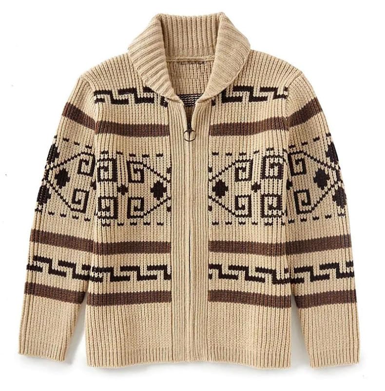 Photo 1 of Big Lebowski The Dude Cosplay Costume Jeffrey Lebowski Pullover Cardigan Sweater (US, Alpha, X-Large, Regular, Regular, Cardigan)