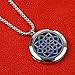 Essential Oil Diffuser Necklace Strong Stainless Silver– Holiday Gift 24’’ Chain and 6 Colored Pads to Match Jewelry to Your Outfit!- Best Natural Relaxation and Stress Reduction On The Move