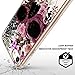 MOSNOVO Compatible for iPhone SE 2020 Case/iPhone 8 Case/iPhone 7 Case, Clear Floral Skull Flower Pattern Print Design Girl Women with Transparent TPU Bumper Back Case Cover for iPhone 7/8/SE 2nd