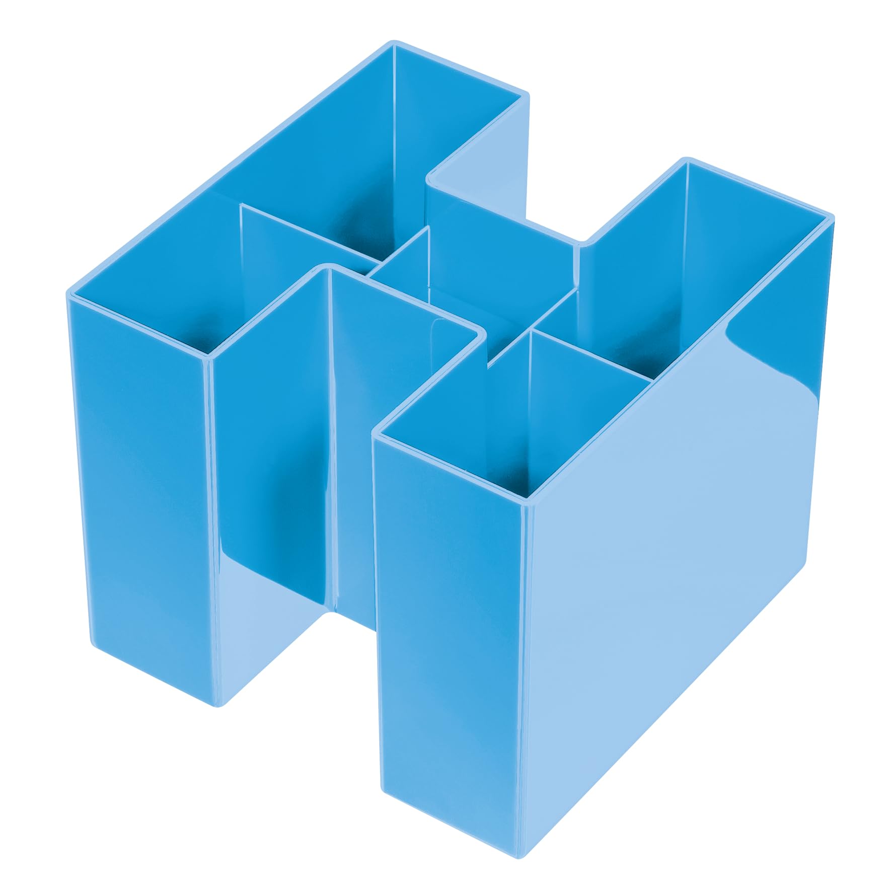 HAN 17455-54, BRAVO Desk Tidy. A real eye-catcher: trendy, glossy, expandable, distinctive and puristic, Trend Colour light-blue