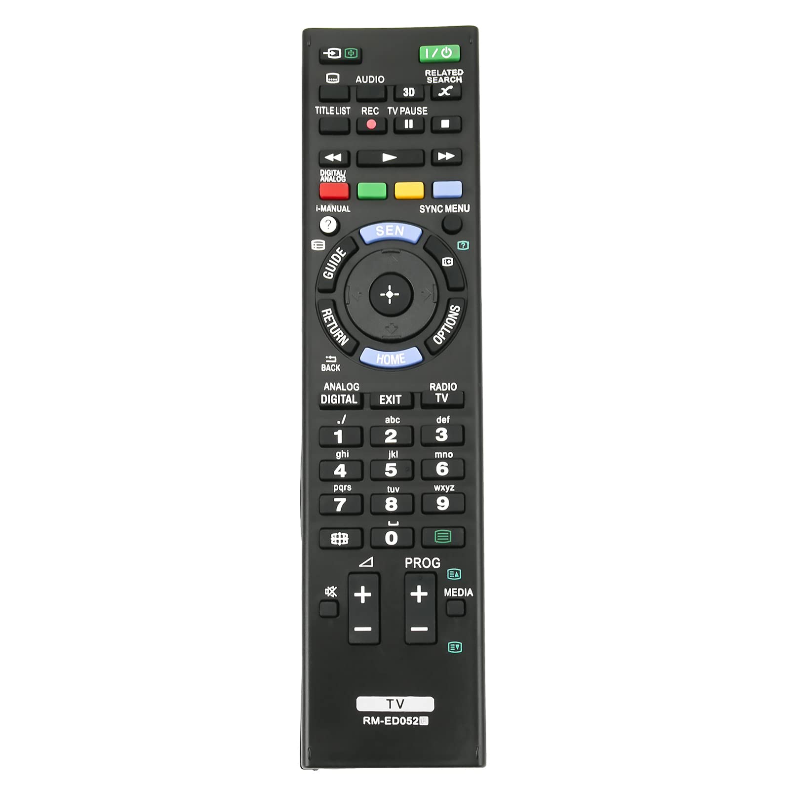 RM-ED052 Replacement Remote Control Fit for Sony TV KDL-47W802A KDL-55W802A KDL-65S995A KDL-55W905A KD-55X9005A KD-65X9005A KDL-40W905A KDL-42W805A KDL-42W807A KDL-46W905A