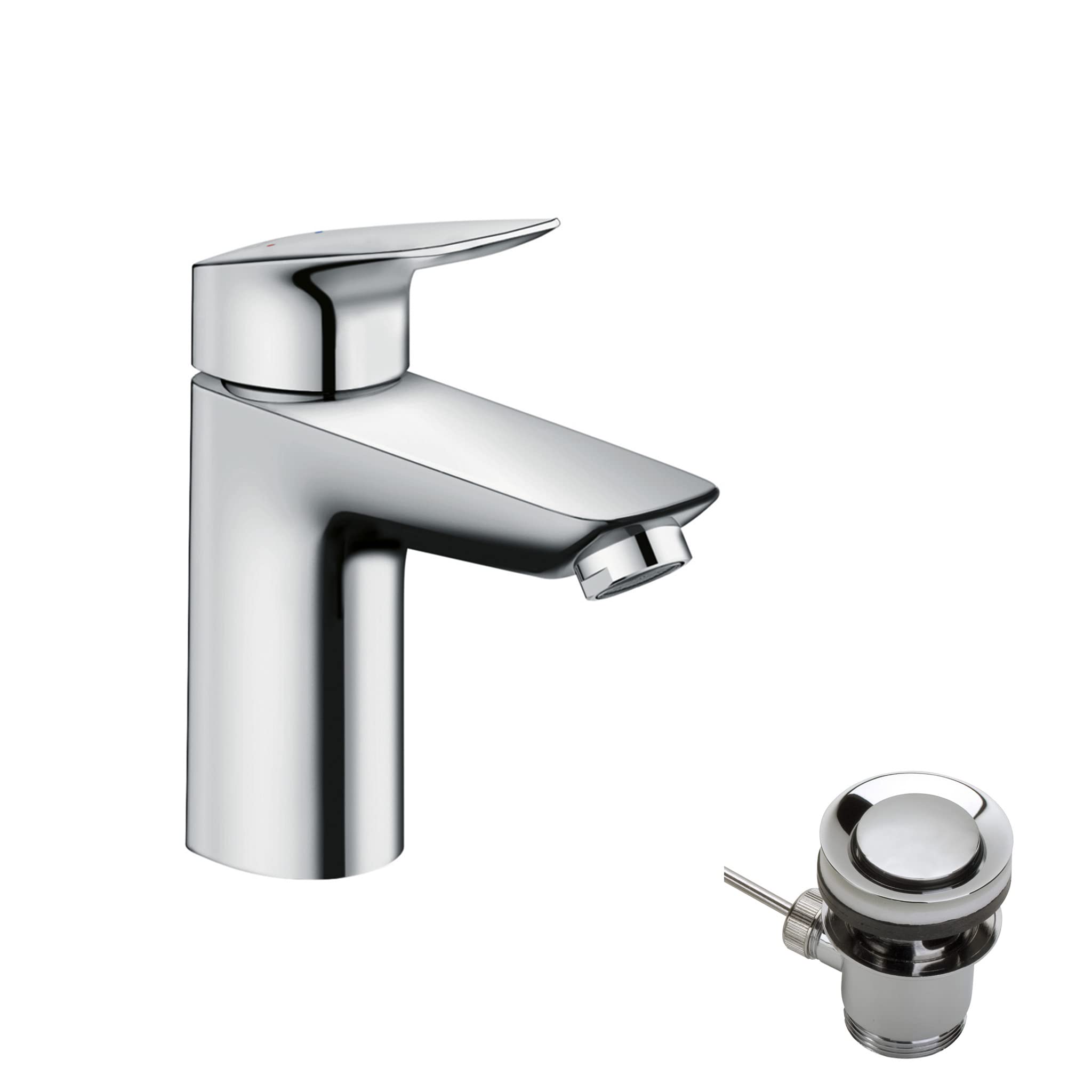 hansgrohe MyCube Basin Mixer Tap L with pop-up waste, chrome, 71011000