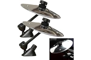 2 Pcs Car Crash Air Cymbal Vent Drum Installations Accessories Easy Clip-On Mini for All Types of Vehicles Music Lovers Make 
