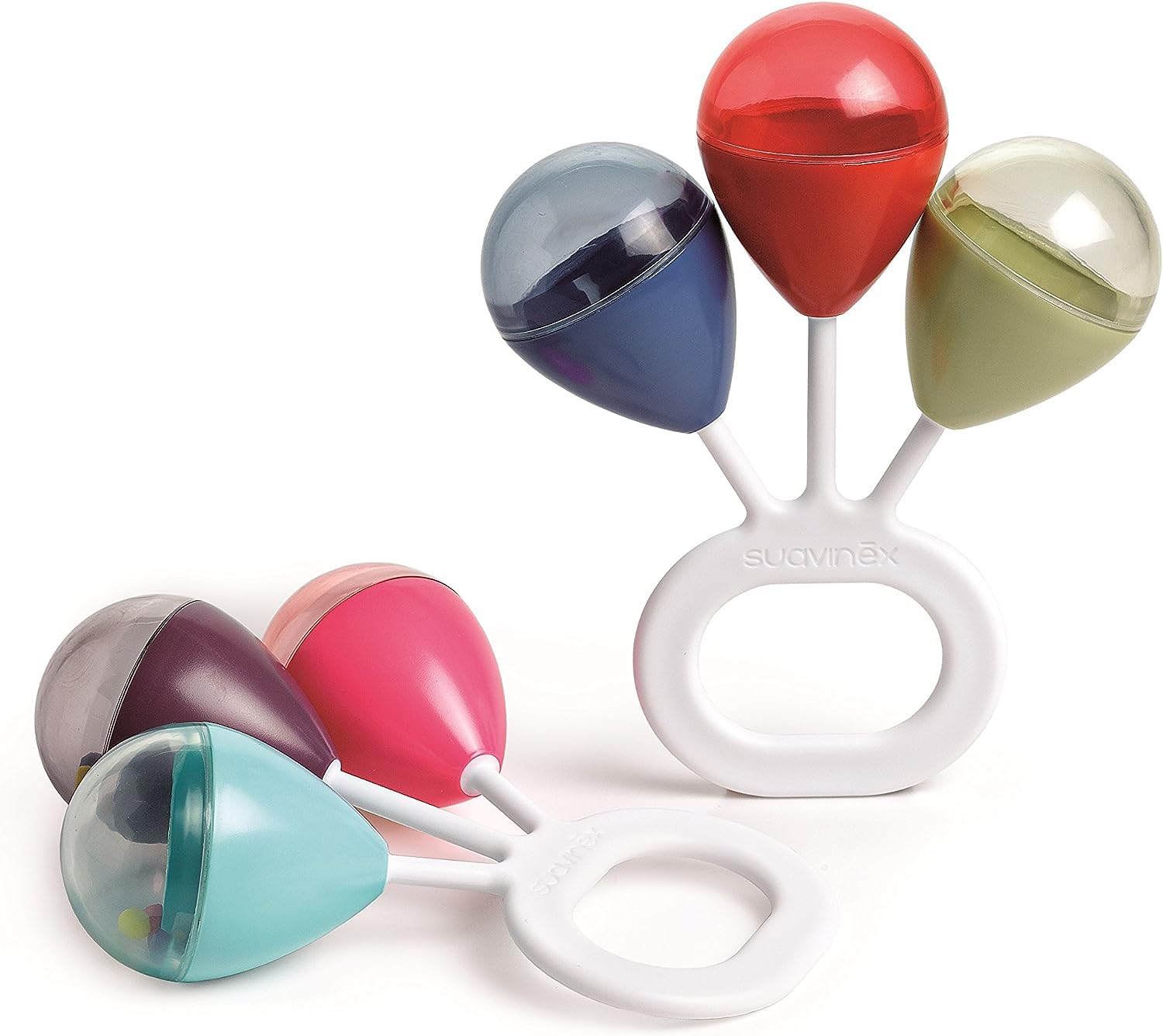 Suavinex Galaxy Rattle - Multicolored, From 4 months - Plastic, BPA Free, Visual and Sound Stimuli