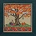 Fall Oak Beaded Counted Cross Stitch Kit Mill Hill 2017 Mighty Oak Quartet Series MH171714