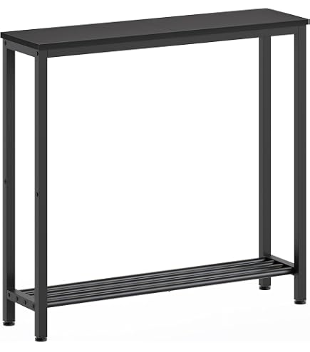 Asgolion 31.5" Console Table With Charging Station - Narrow Entryway Table With Outlets & USB Ports - View #3